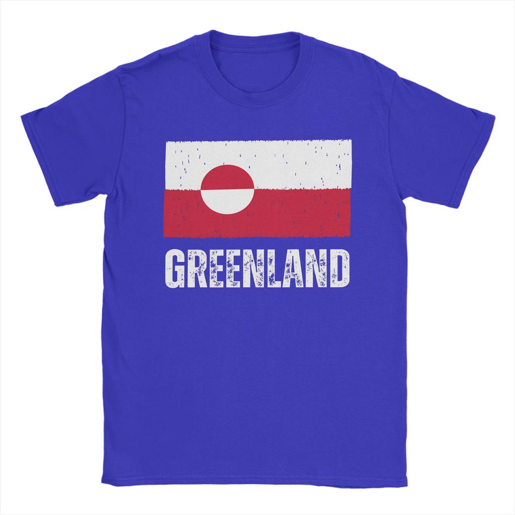 Greenland Flag Vintage T Shirt Summer  Hipster T Shirts Men Cotton O Neck Plus Size 5XL Clothing Short Sleeve Vintage Tshirt