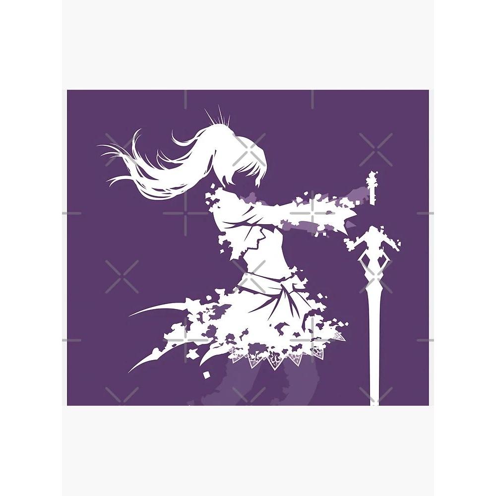 Гобелен: Белый Снег (RWBY 32) 75x100 чёрный