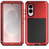 Tank Metal Armor Case for Samsung S26 S25 Edge S24 S23 S22 Plus S21 Ultra Heavy Duty Bumper Tough Shockproof Aluminum Hard Cover