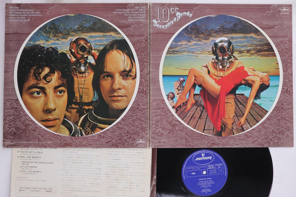 LP Record 10CC - Deceptive Bends RJ7229 MERCURY 1977 Japan Rock Used