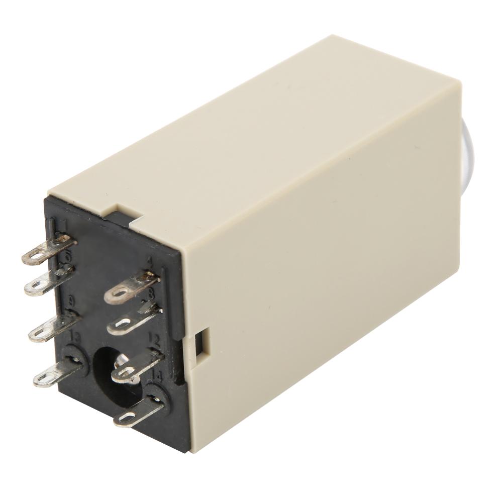 H3Y2 Delay Timer 8 Pin Timer Relay 0~60 Minutes Dial Type 5A for Multiple Purpose  Less Than Br More Than (220VAC )