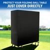 Table Tennis Table Cover 210D Oxford Waterproof Dustproof Folding Ping Pong Table Cover with Drawstring Outdoor Storage Bag