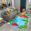 Cartoon Strawberry Carpets Living Room Decor Bedroom Bedside Sofa Rugs Child Play Game Crawling Door Mats Bathroom Non-slip Rugs