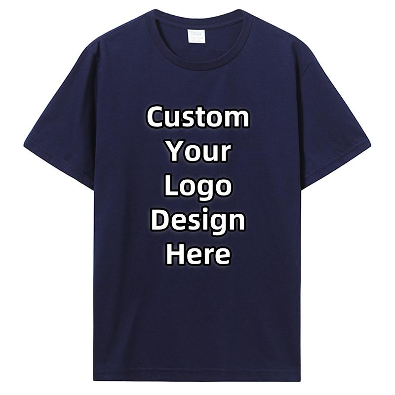 Custom T-shirt Design Your Own Text Logo Professional Image Processing Cotton Men Women Personalized T Shirt Gifts Clothing