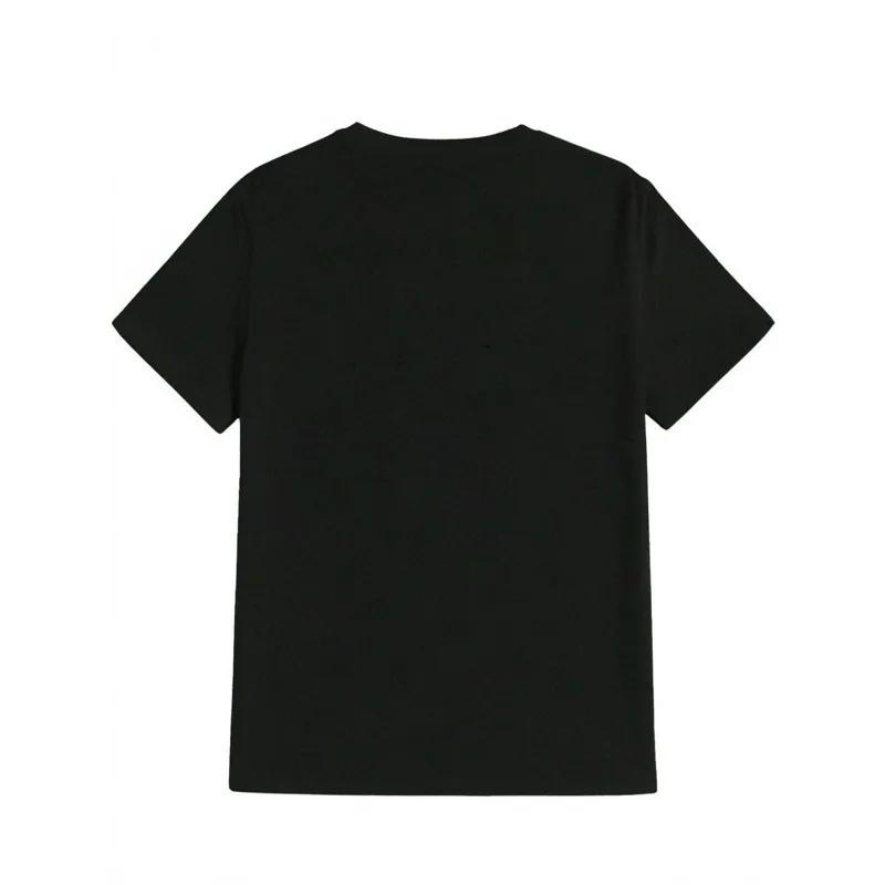 Totenkopf Buchstabenmuster T-Shirt Herrenmode Freizeitkleidung Kurzarm Locker und Bequem T-Shirt Tägliche Herrenbekleidung