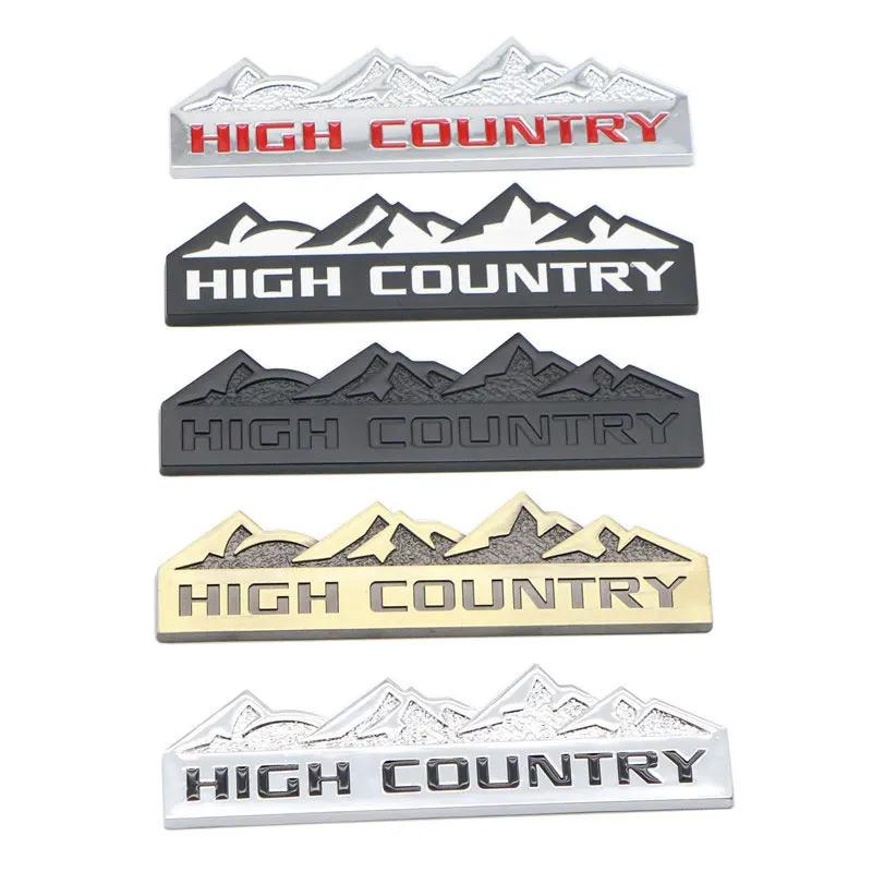 Polepy aut HIGH COUNTRY s písmeny pro všechny terénní modely Vzor oblasti Highland Příslušenství pro úpravu karoserie Zadní ozdoba kufru