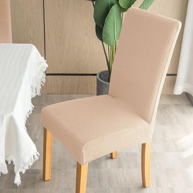 Vanntette Jacquard Stoltrekk Vevd Ensfarget Mais Elastisk Kornmønster Kjøkken Kontor Stoltrekk Støvtett For Spisestue