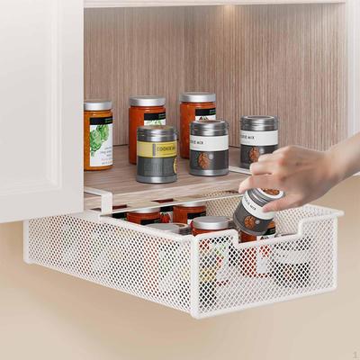Under Shelf Storage Basket,Shelf Tray Easy Installation Desk Drawer Organizer Hanging Holder
