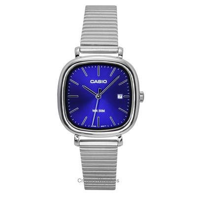 Standard Analog Stainless Steel Blue Dial Quartz LTP-B166D-2AV Women's Watch