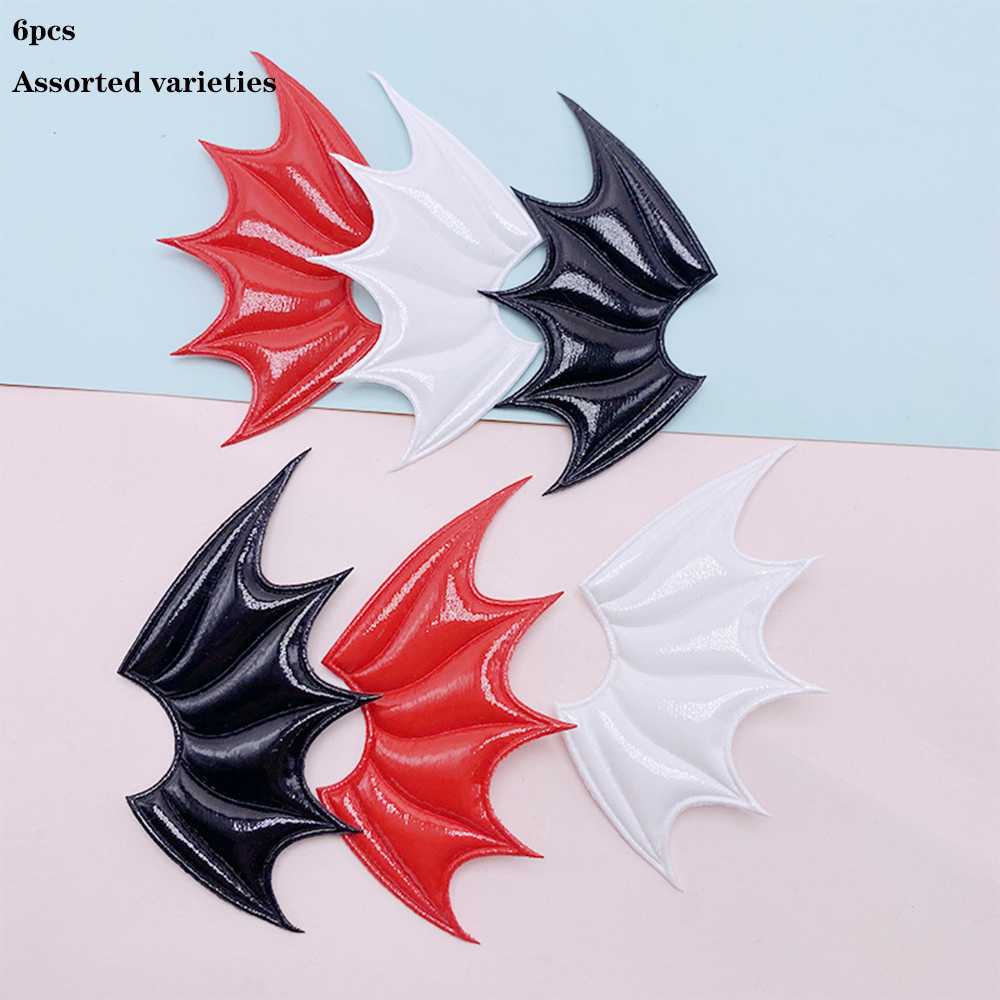 Leather Devil Bat Wings Handmade DIY Accessories Halloween Costume Vampire Hairpin Decoration Materials
