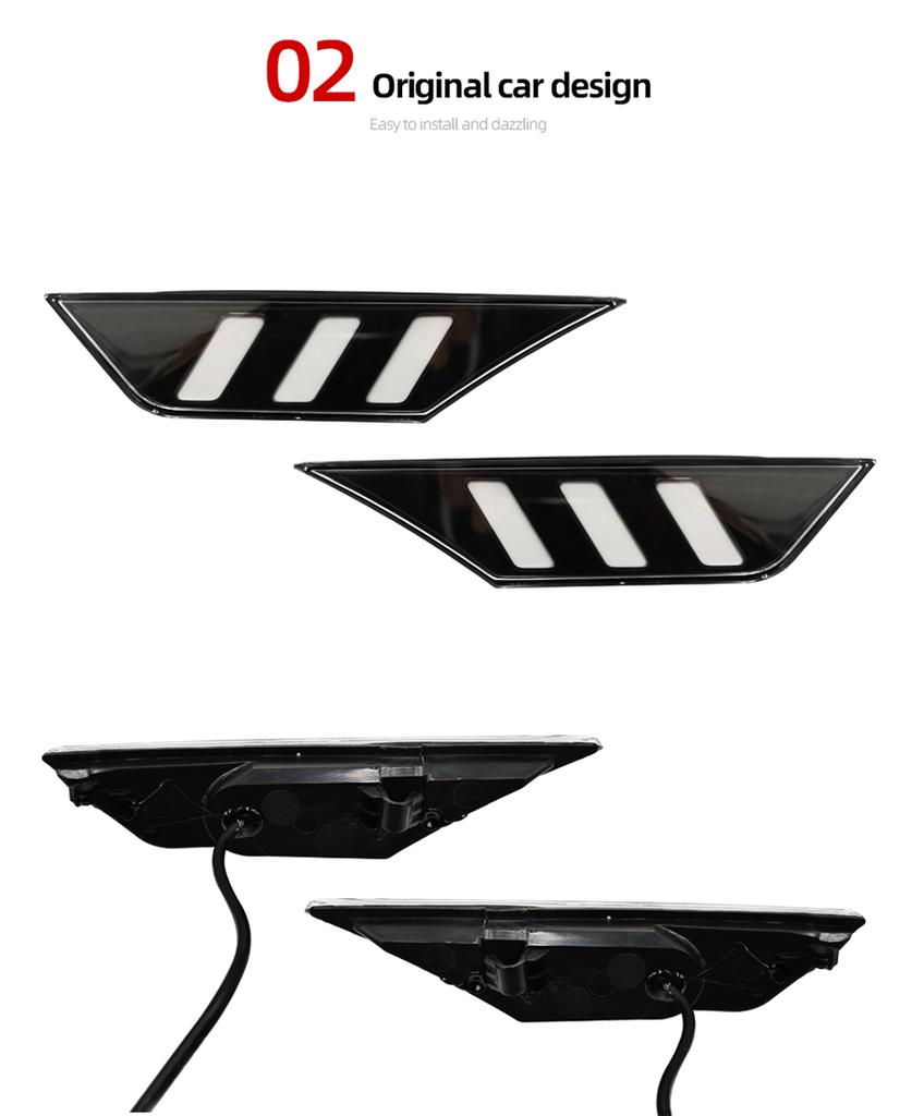 LED Side Marker Lights Turn Signal Lamp Daytime Running Light DRL For HONDA CIVI