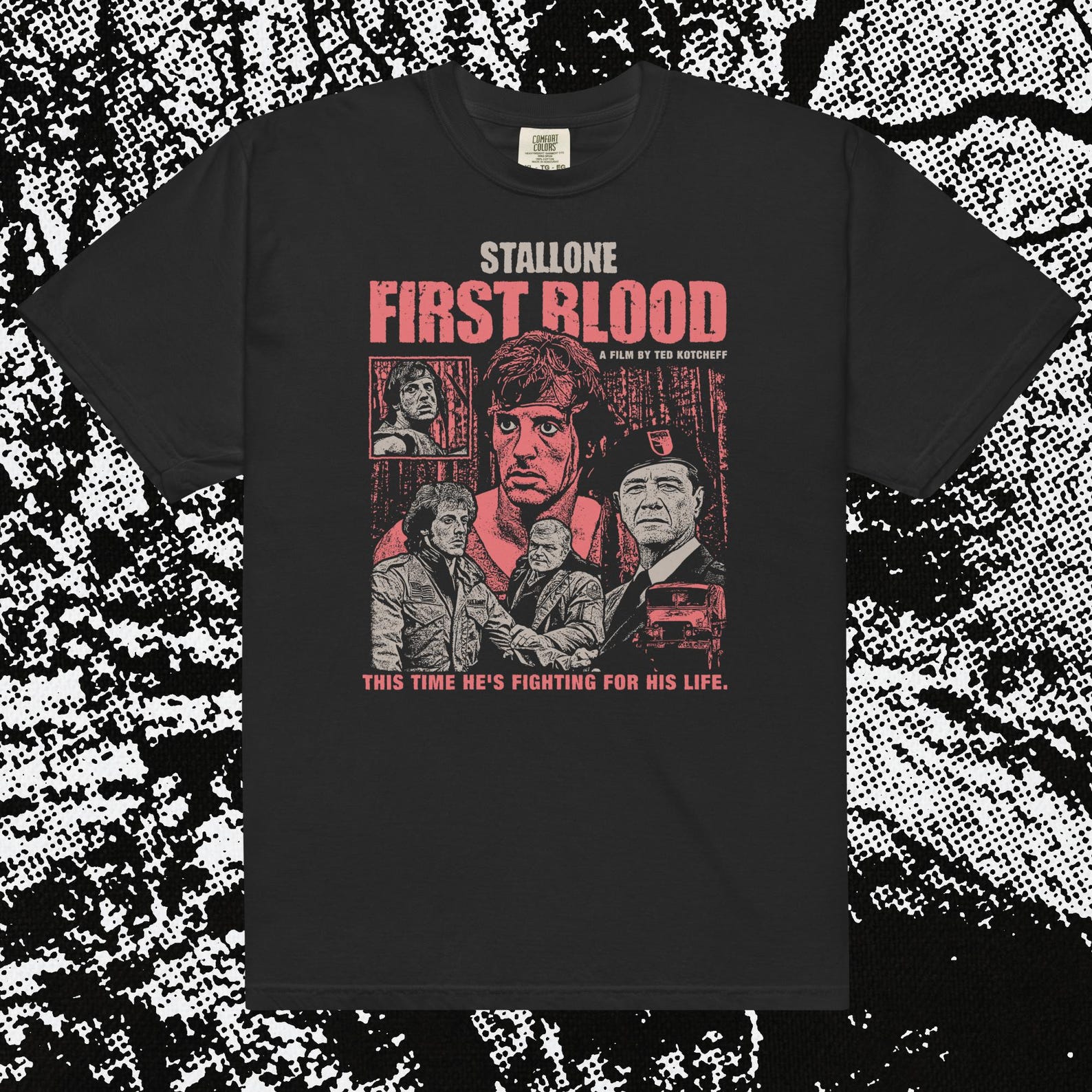 First Blood Rambo: Cult Film Comfort Colors T-Shirt 3XL