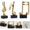 DOITOOL 3pcs Music Note Decor Musical Note Figurines Tabletop Musical Sculptures Resin Statue Crafts Music Note Figurine for Table Centerpiece Crafts