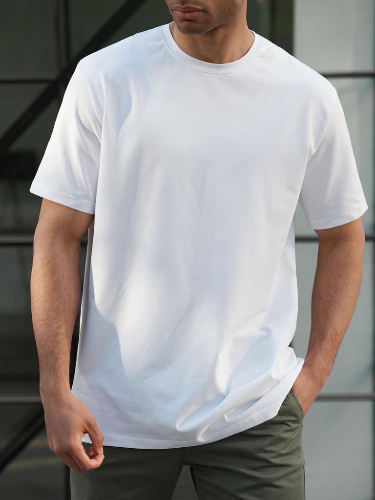 Cotton T-shirt Women Men Casual Loose Summer Oversized Y2k Unprinted T-shirt Streetwear Harajuku Male Female Clothing