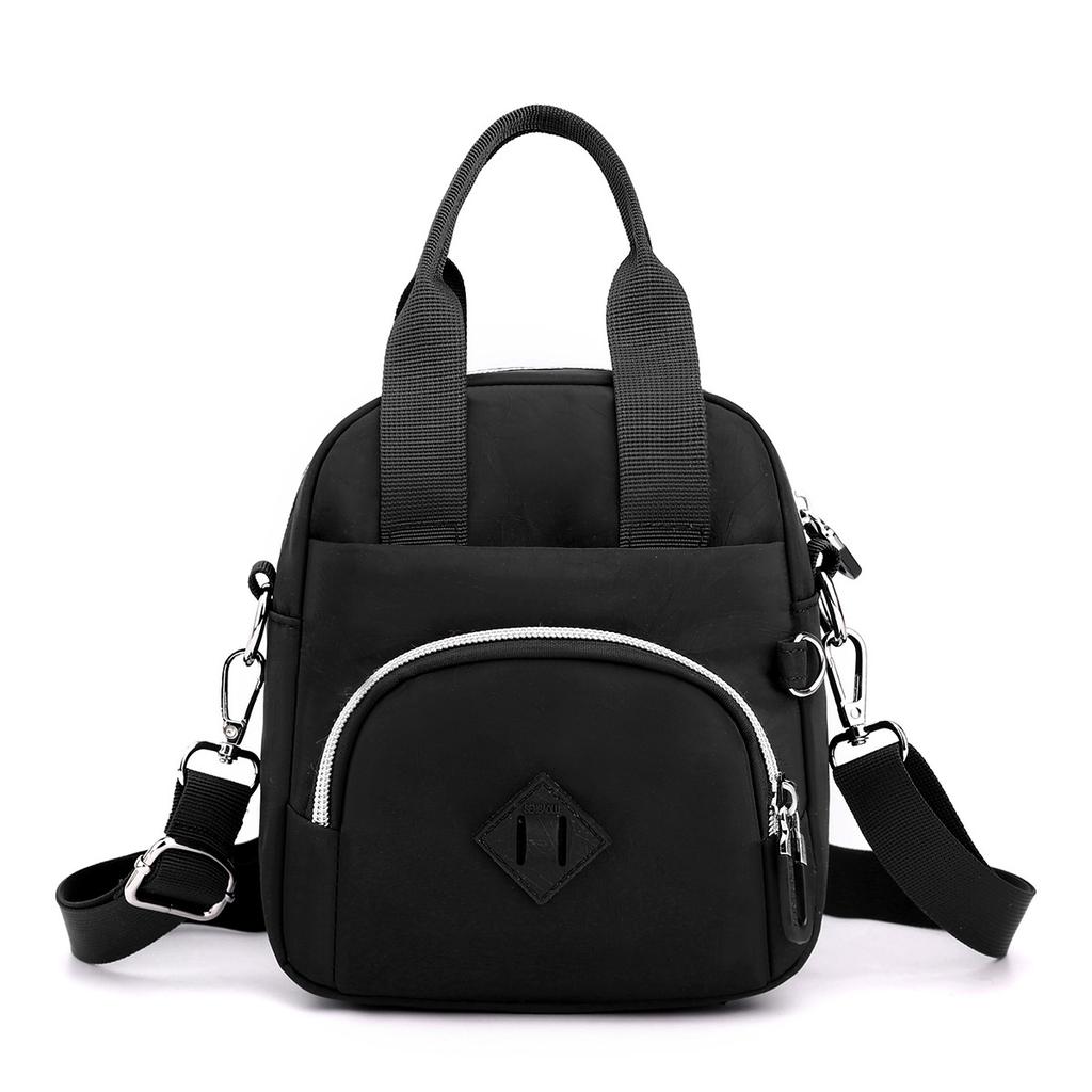 Trendy Women's Oblique Span Bag Anti-splashing Nylon Mother Travel Handbag Casual Versatile Mobile Phone Small Square Bag