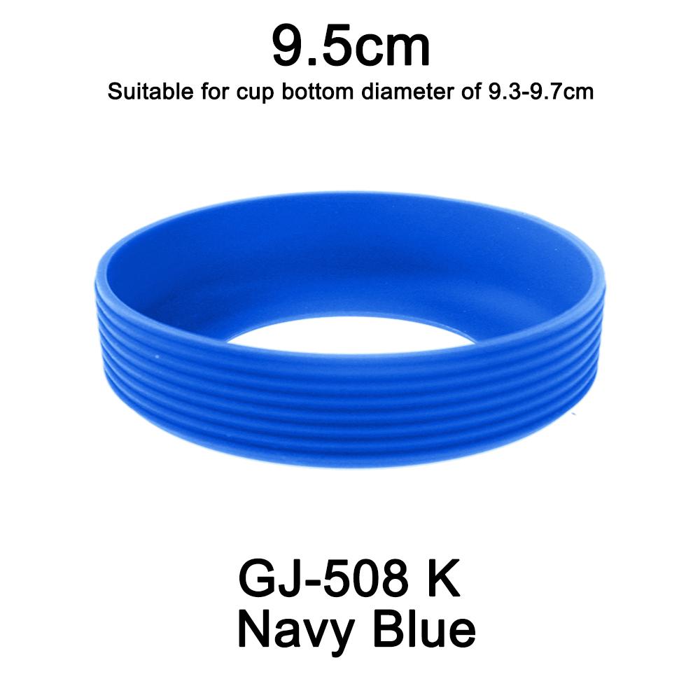 1Pc Diameter 9.5CM 24G Threaded Soft Silicone Cup Bottom Cover Wear Resistant Ring Sleeve Anti Slip Good Toughness Elastic