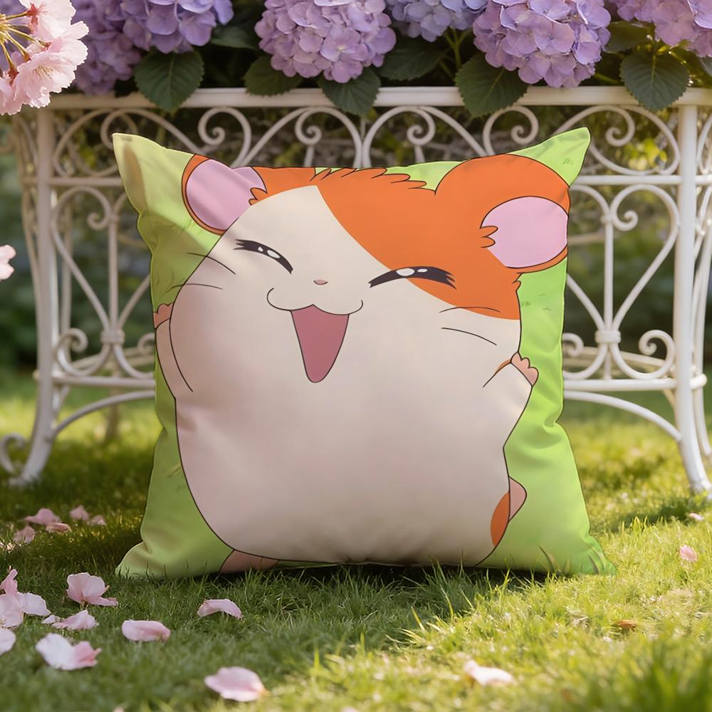Süßer H-Hamtaro Kissenbezug Home & Auto Doppelszenen Kissenbezug: Wendbar für höchsten Tragekomfort
