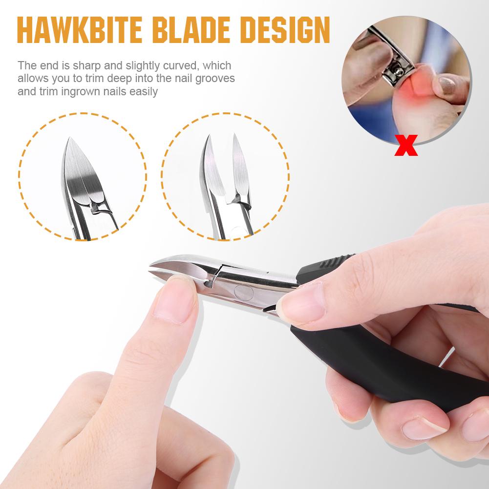 Ingrown Toenail Clippers Toenail Scissors Stainless Steel Podiatrist Toenail Clippers Non Slip Grip Pedicure Tool for Foot Care
