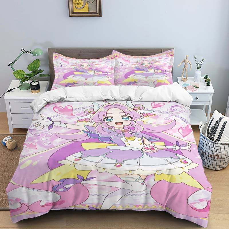The Three-piece Pretty Cure Bedding Set—which Includes A Duvet Cover and Two Pillowcases—is The Perfect Holiday Choice.