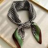 71 * 71 Square Scarf Simulation Silk Year Spring and Autumn Fashion Temperament Printed Silk Scarf Korean Version Women's Versatile Scarf