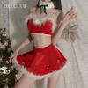 New Christmas Outfit Cute Plush Sexy Lingerie Slim Bed Uniform Set 11