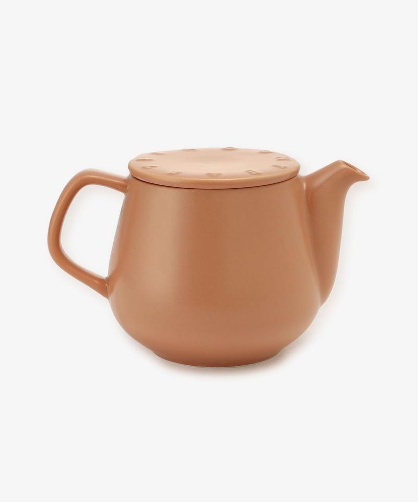 Afternoon Tea Living Teapot JE01 Logo Works Teapot with Strainer, 500ml, Brown