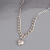 Love Peach Heart Pendant, High-End Necklace, Women'S Design Temperament Sweater Chain, Autumn And Winter