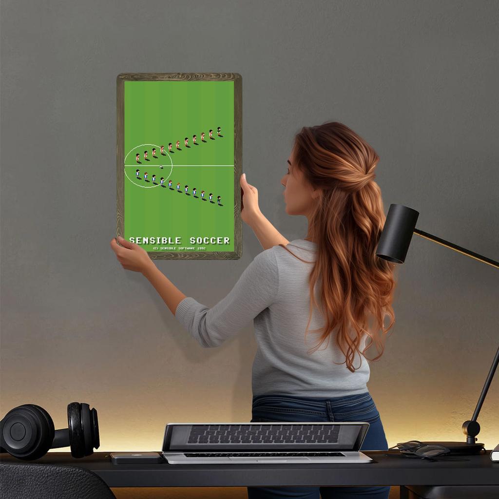 Sensible Soccer Tinplate Signs Video Game Poster Poster Home Decorations Custom Metal Sign for Wall Art Decoration Wand Deko Bar