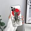 Japan Samurai Demon Anime Phone Case for iPhone 11 15 Pro Max Case Coque 14 Plus 13 Pro 12 11 X XS XR 7 8 SE 2020 TPU Soft Cover