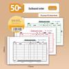 Qinglian 137 No-Carbon Copy 36K Warehouse Document Set - 139 Three-Part Slips (20 Receipts for In/Out Transactions)