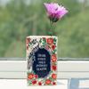 Creative Square Painted Flowers Book Ceramic Vase Flower Arrangement Art Crafts Irregular Table Vase Ornaments Home Decoration