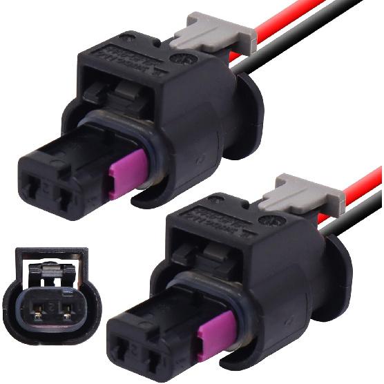 HiSport 2PCS Side Front/Rear Marker Light Connector Wire Harness Replacement for Dodge Charger 2015-,Compatible with Chrysler 300 2015-