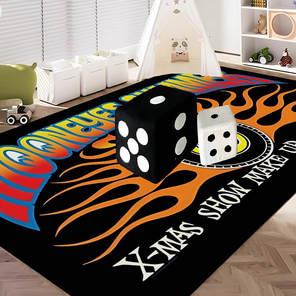 JDM-MOON-EYES Fashion Floor Mat INS Style Soft Bedroom Floor House Laundry Room Mat Anti-skid Household Carpets