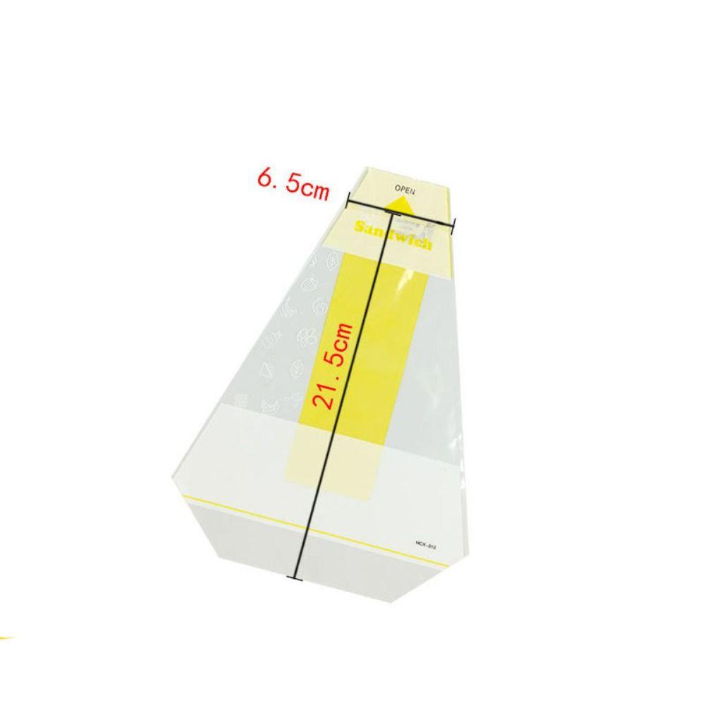 100pcs Plastic Bread Bags Transparent Sandwich Wrappers  Birthday Party