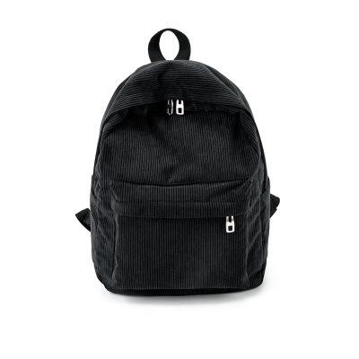Corduroy Backpack Fashi Women School Backpack Pure Color Women Backpack Teenger Girl School Bags Female Mochila Bagpack Pack