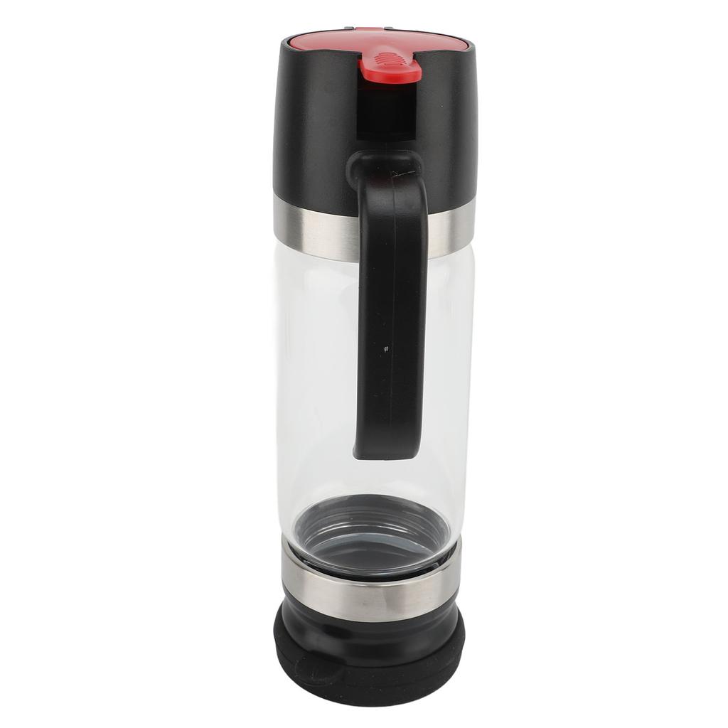 Honey Dispenser 350ml Clear Glass Syrup Dispenser with Handle Prevent Dripping Honey Container for Coffee Shops Restaurants Home