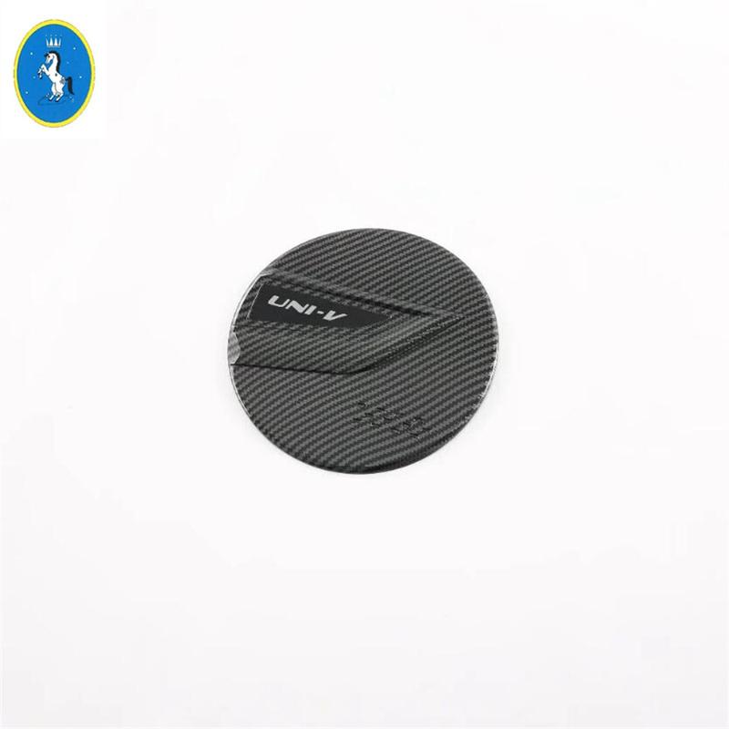 Carbon Fiber Car Filler Fuel Door Guard Oil Gas Tank Cap Decor Frame ABS Accessories Cover Trim For CHANGAN UNI-V UNIV