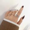 5PCS Elegante Vintage Silber Einstellbare Frauen Finger Nette Liebe Schmuck Hochzeit Party Geschenk für Mädchen Mode Hohl Herz ring Set