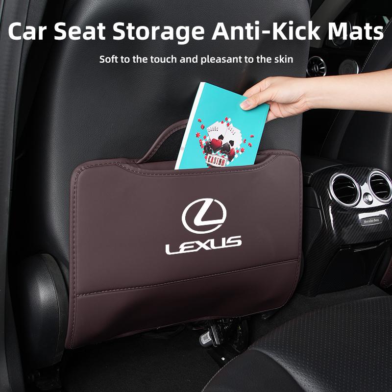 2026 Hot Interior Stickers Car Seat Anti-Kick Pad Seatback Storage Protector Cover Accessories For Lexus CT ES GS NX IS250 CT200