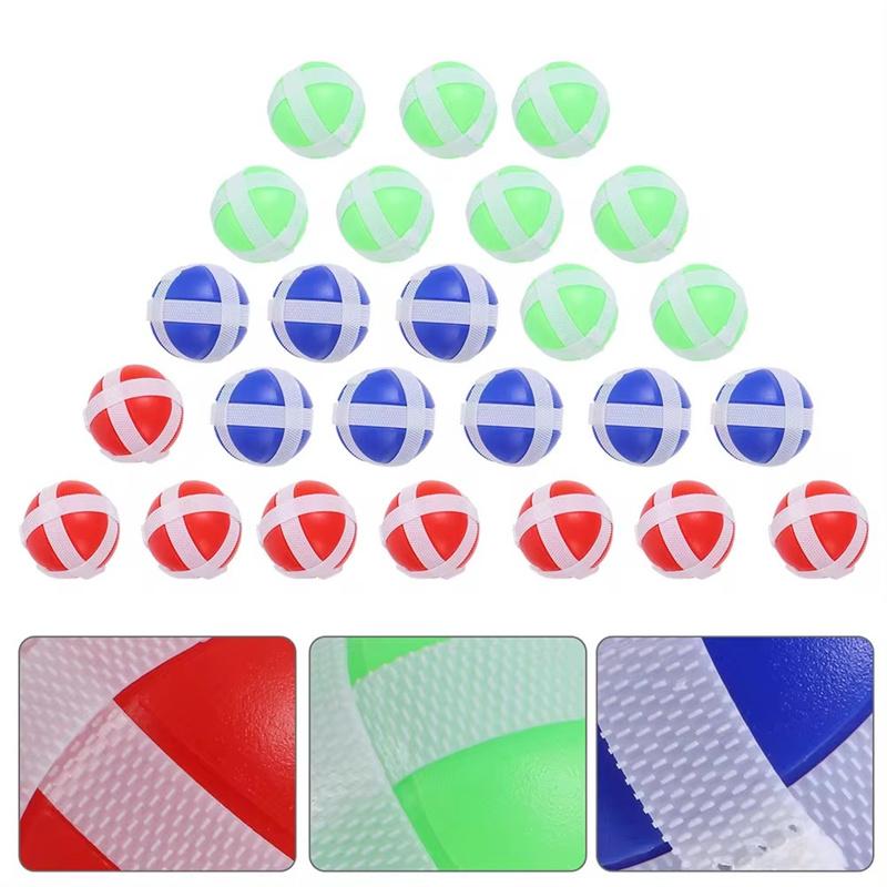 12 PCS Catapult Gun Sticky Ball Throwing Toys Children's Darts Accessories Suction Cup Ball Outdoor Sports Sticky Target Ball