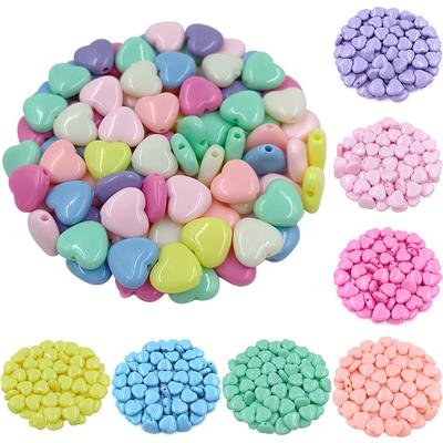 DIY Kolye Bilezik Için Yeni Şeker Renk Kalp Gevşek Boncuklu 20 Adet 12*11mm Kolye Takı Yapımı Takı Aksesuar