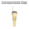 X AUTOHAUX Universal Car Radiator Engine Cooling Fan Temperature Sensor Switch 3mmNPT 170 Degree On 155 Degree Off
