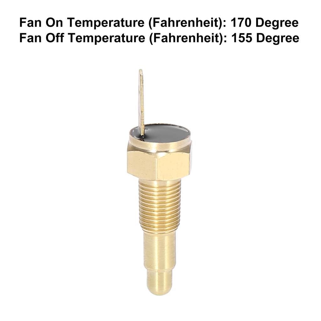 X AUTOHAUX Universal Car Radiator Engine Cooling Fan Temperature Sensor Switch 3mmNPT 170 Degree On 155 Degree Off