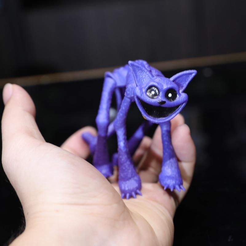 Smiling Critter CatNap Figures Poppy Time Purple Cat Sculpture Anime Figurines Statues Livingroom Decoration Desk Accessories