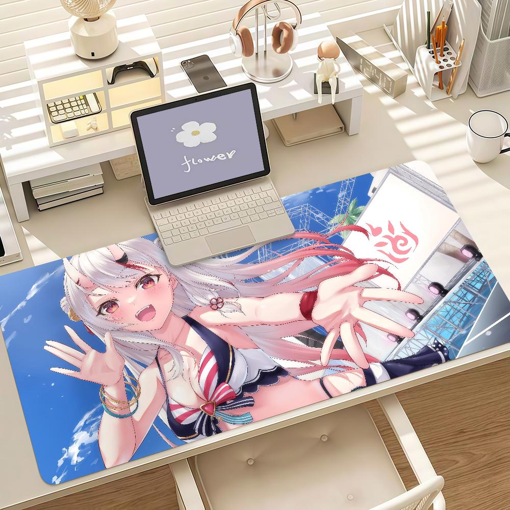 Virtual Idols NNakiri Ayame Mouse Pad Anti Slip Rubber Edge Locked Thickened Laptop Gaming Desk Mat