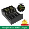 Battery Charger 4 Slots Intelligent With LED Indicator USB Charger For No.5/7 1.2V Rechargeable Batteries AAA/AA Battery Charger