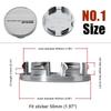 4PCS WORK Center Cap 53mm & 54mm Wheel Caps MEISTER VS EQUIP Emblem Wheel Cover Cap Hubcaps Car Rim Accessories