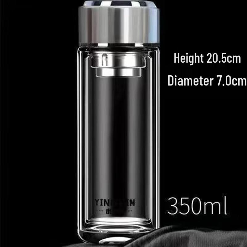 

Shangqi Double-Layer Glass Water Bottle 350ml