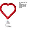 Heart Shaped Tree Topper for Valentine's Day Treetop Red Heart Decoration with Spring for Home Wedding Holiday Party Supplies