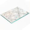 Tempered Glass Kitchen Backsplash with Geometric Figures Graphic 80X52 Cm